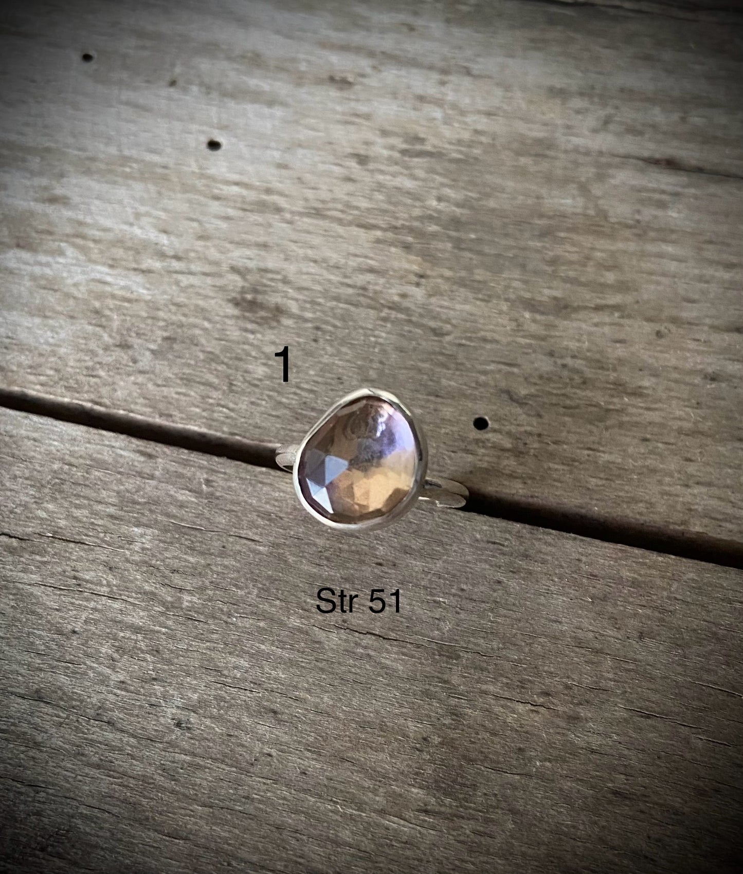 Ametrin ring (flere str)