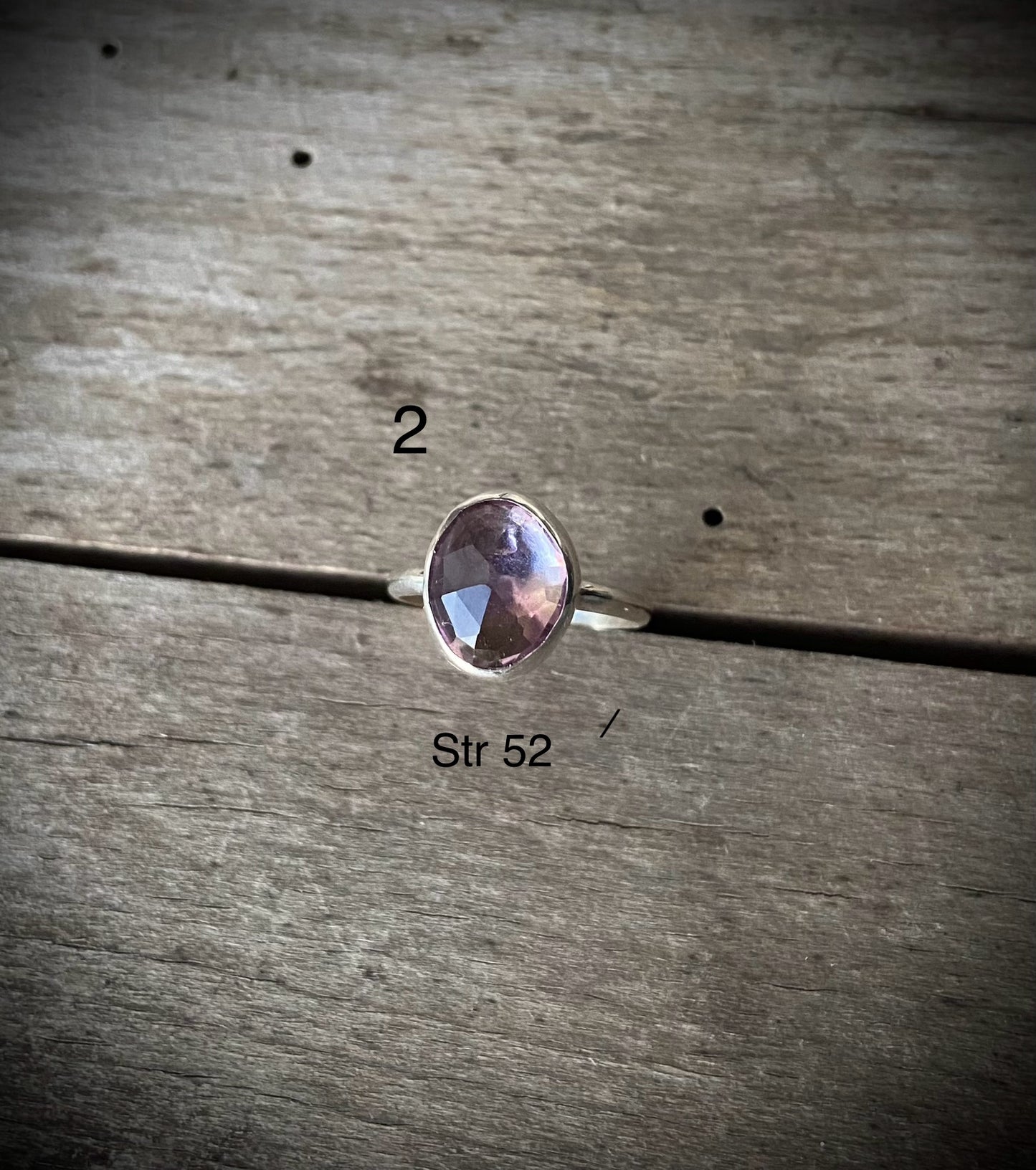 Ametrin ring (flere str)