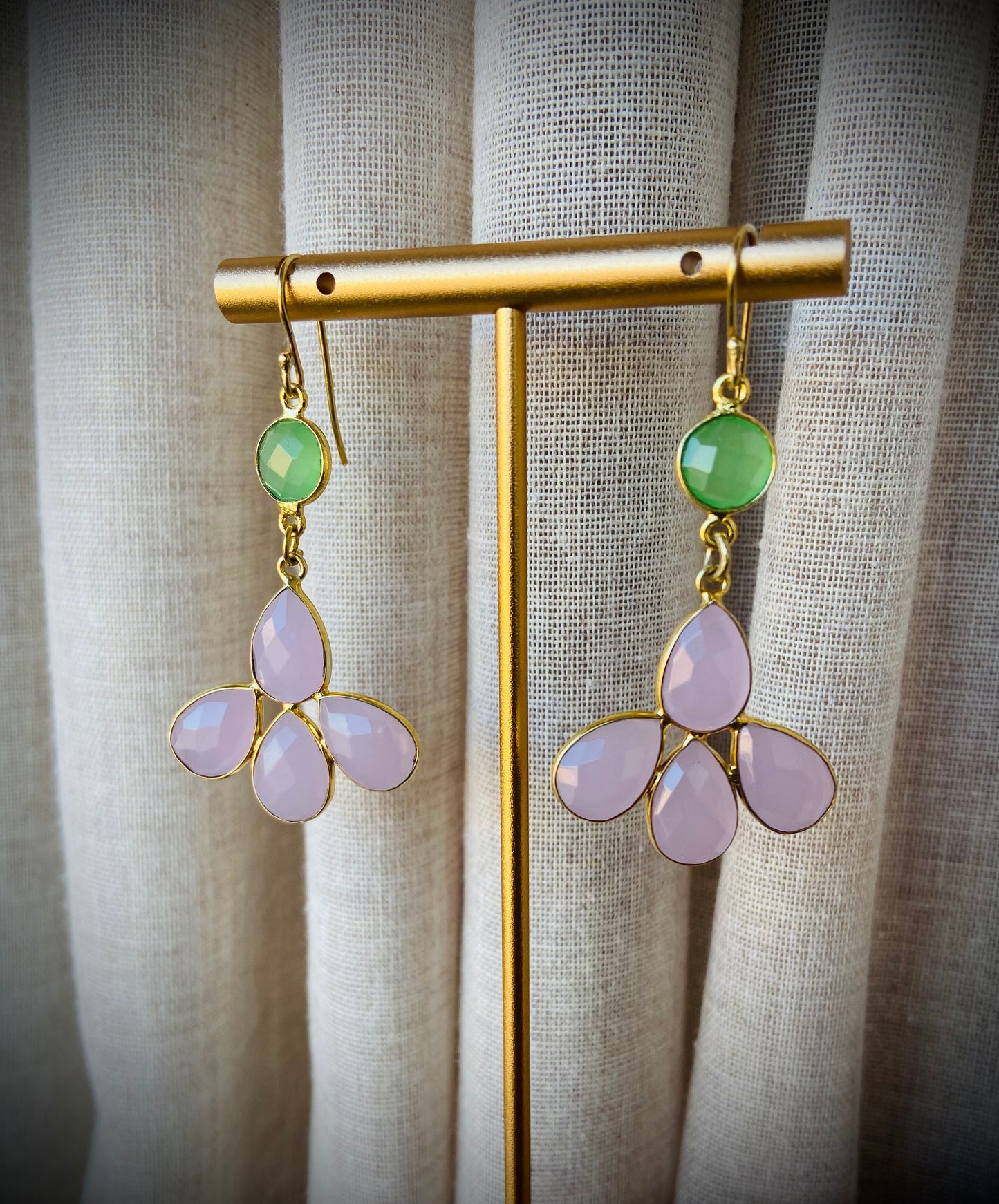 Lotus grøn/rosa stor singlepiece