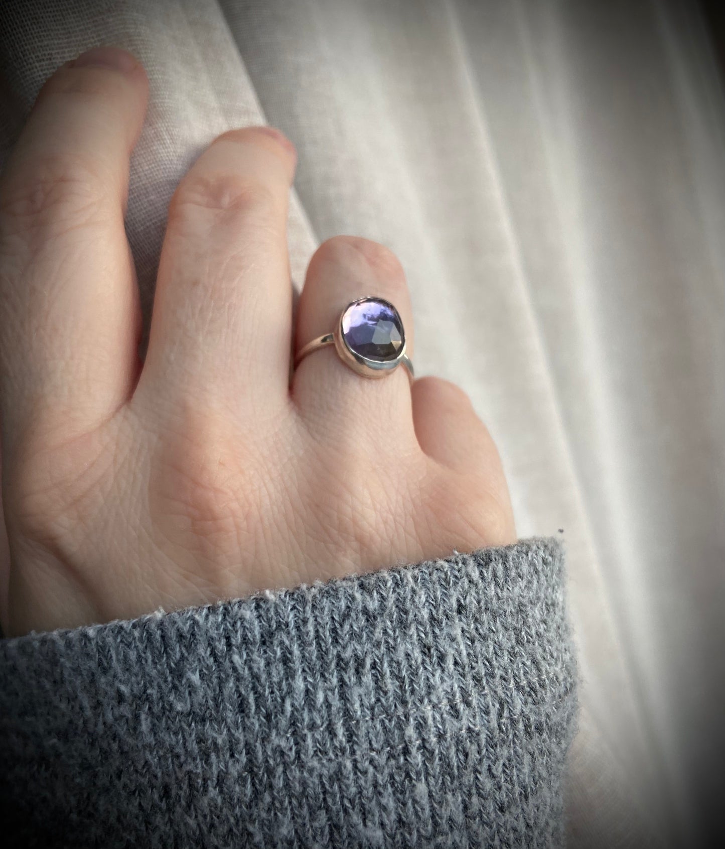 Ametrin ring (flere str)