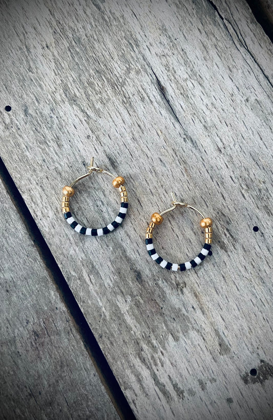 Punkfetti mini monokrom hoops